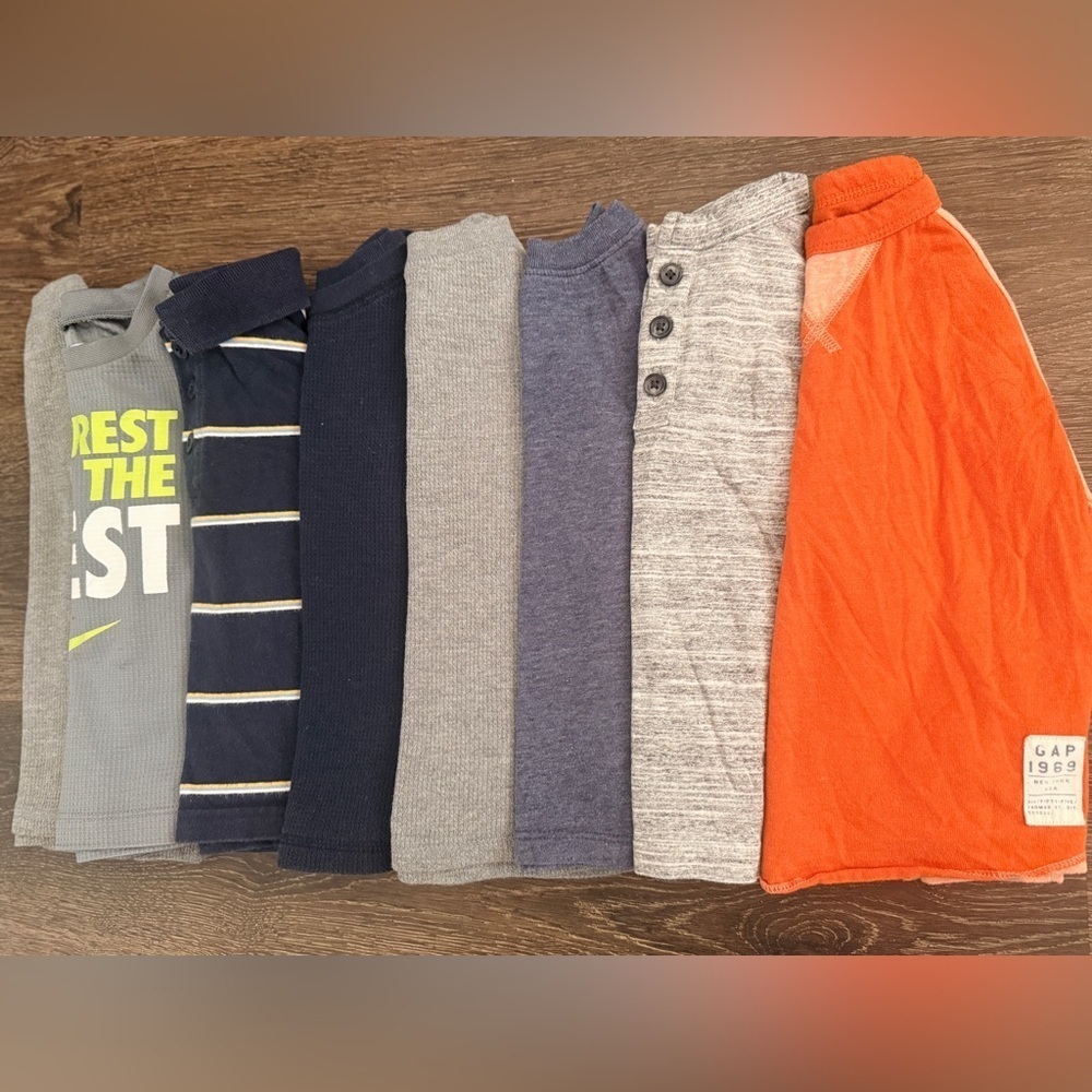 Kids Colorful Long Sleeve Shirt Bundle - Picture 2 of 2